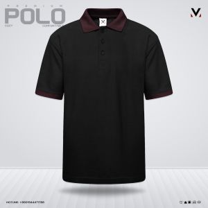 Black - Contrast Fashion Polo
