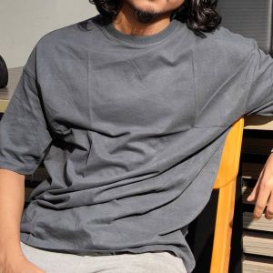 CHARCOAL - Drop Shoulder T-shirt