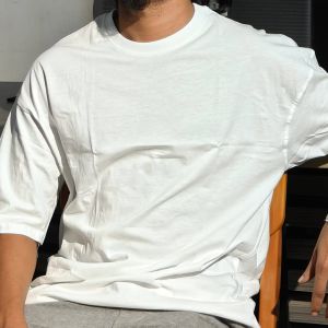 WHITE - Drop Shoulder T-shirt